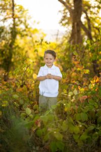 happy kids enjoying nature