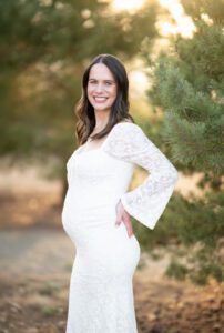 glowing mom in parker