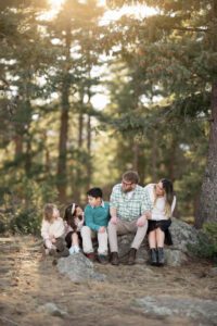 a family playing games