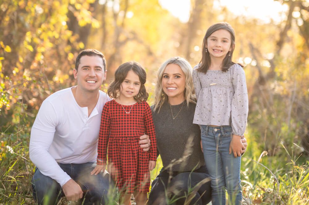 family session during a fall afternoon
