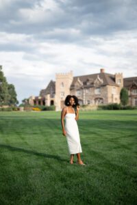 girl enjoying the warm weather