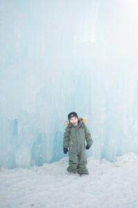 kid enjoying the cold weather