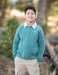 boy posing for a photo in Colorado