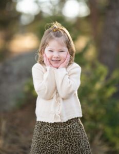 toddler girl posing during a photoshoot