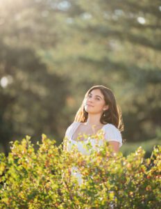 girl enjoying the weather