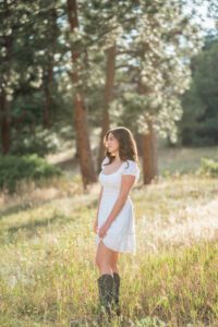 girl enjoying the view at a park