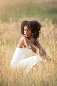 girl enjoying the weather in denver