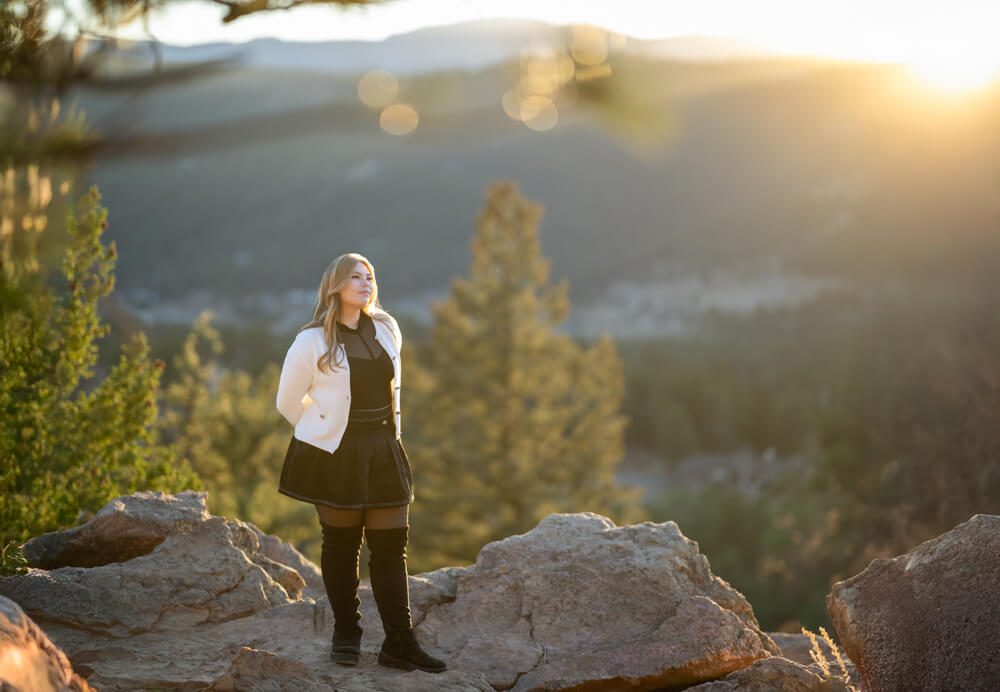 high school senior girl in denver