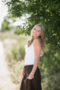 summer senior photos in colorado